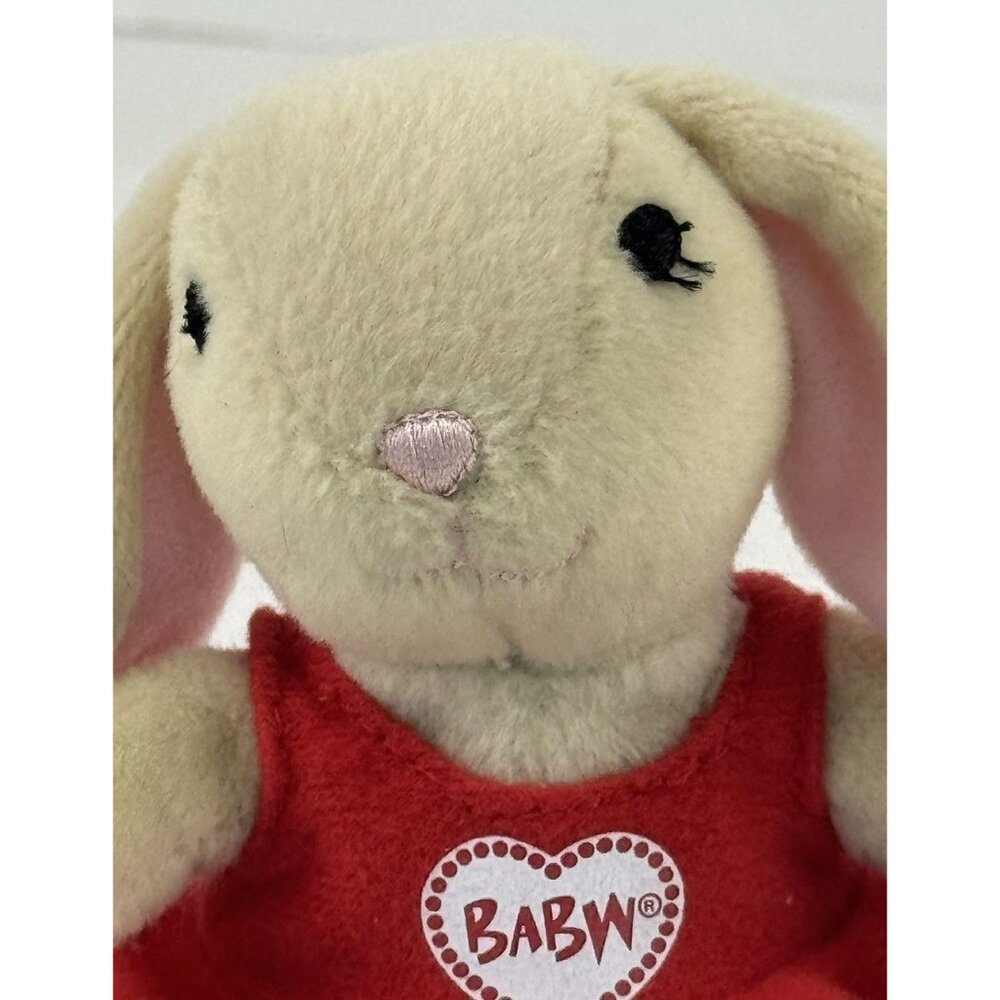 Vintage 2006 Build-A-Bear Pawlette Coufur Plush Bunny 4" Red Heart Dress - Picture 2 of 11